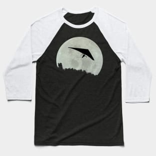 Moon Hang Glider Baseball T-Shirt